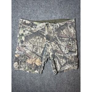 Y2K Faded Glory Baggy Shorts Mens 44 Camo Cargo Mossy Oak Outdoor Realtree Punk